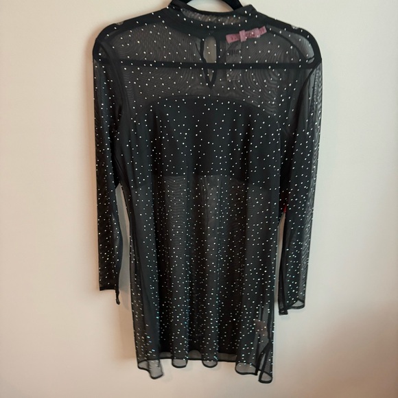 NWT Eva Franco Starlight Long-Sleeve Sheer‎ Tunic - Picture 8 of 10